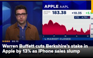 伯克希尔为什么要减持苹果股份？