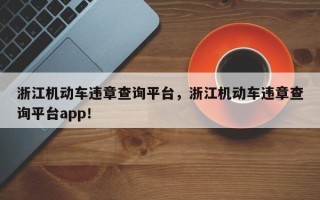 浙江机动车违章查询平台，浙江机动车违章查询平台app！