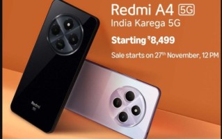 Redmi A4 5G在印度发布 搭载骁龙4s Gen2 售730元起