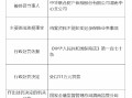 中华财险渭南中心支公司被罚11万元：因档案资料不能如实记录保险业务事项