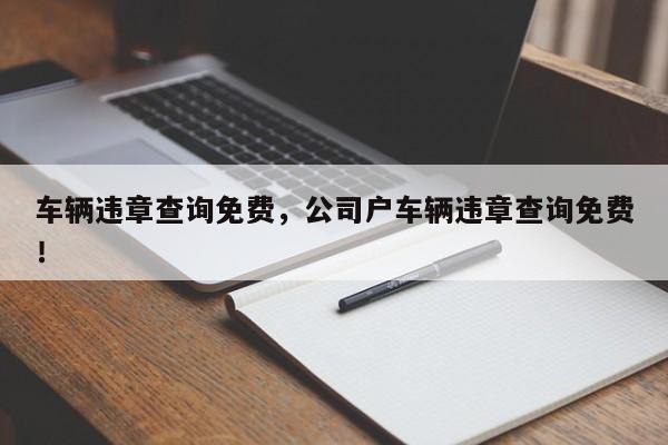 车辆违章查询免费，公司户车辆违章查询免费！-第1张图片-静柔生活网