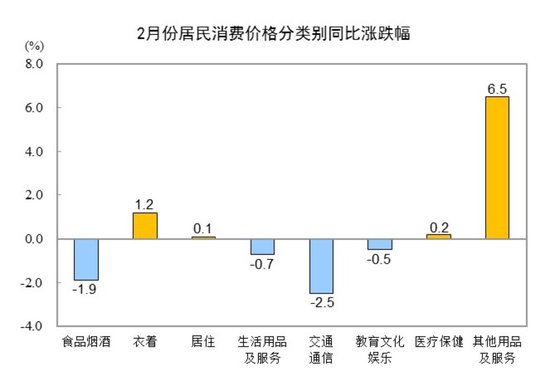 国家统计局：2025年2月份居民消费费用
同比下降0.7%-第2张图片-静柔生活网